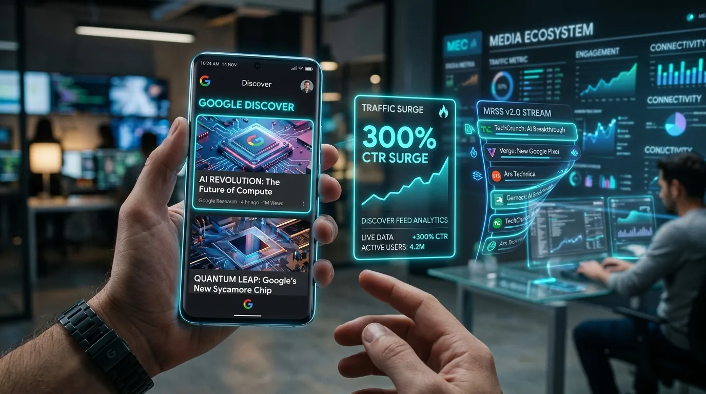 Universal AI SEO Google Discover, Media RSS & AI Disclosure Engine - GEO & Future Search Architecture and Execution Workflow