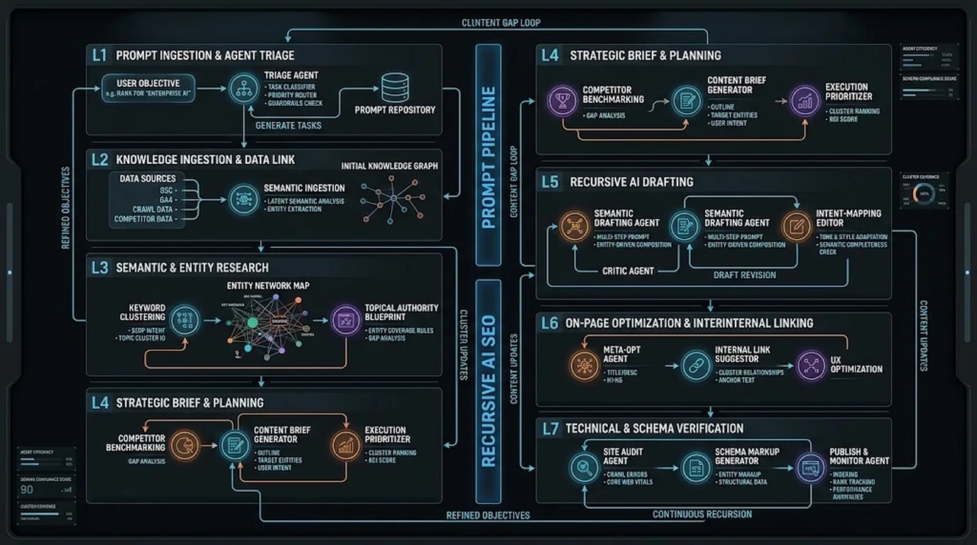 Universal AI SEO Multi-Agent SEO Prompt & Execution Flow - Strategy & Workflows Architecture and Execution Workflow